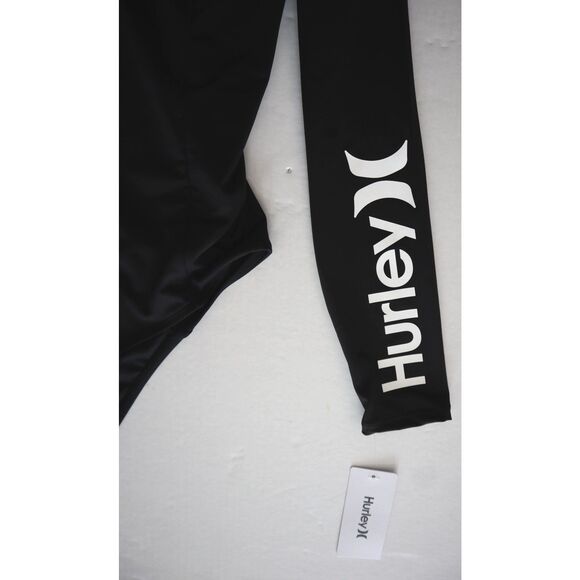 Hurley Women's Sz XL Black L/S 1-Pc Front Zip Bodysuit/Swimsuit Surf Rashguard - Picture 3 of 6